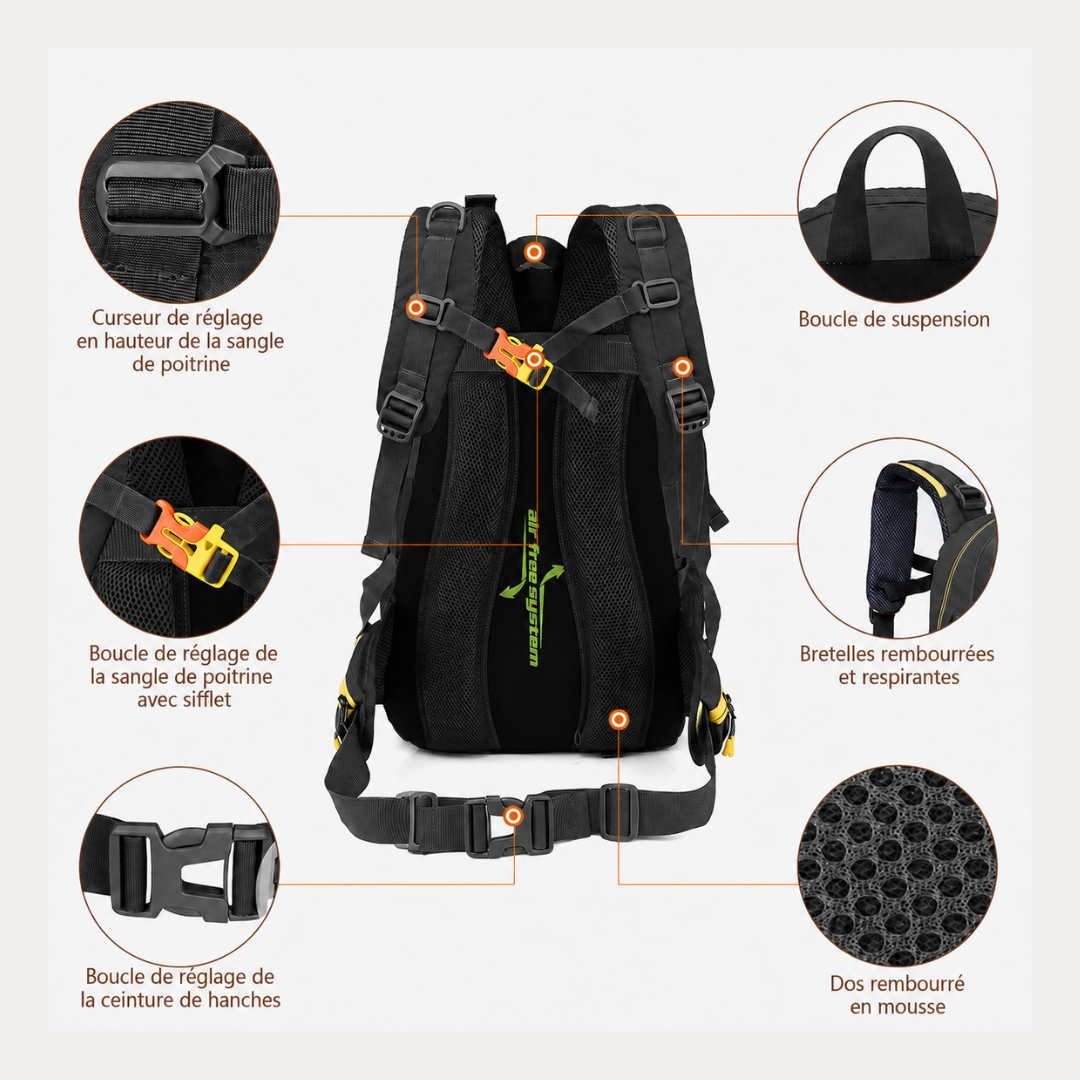 Traversée™ — Sac à dos de randonnée 40 L léger, respirant et résistant