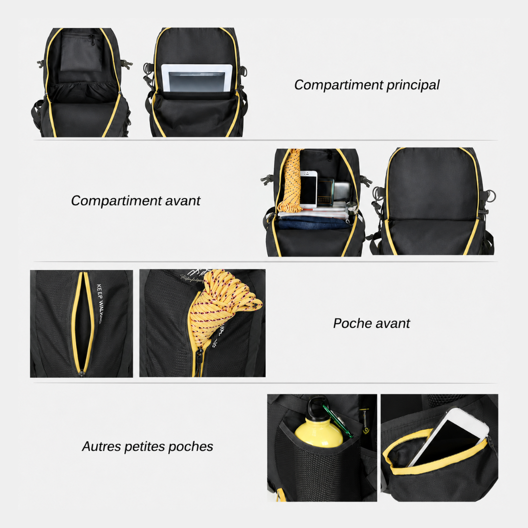 Traversée™ — Sac à dos de randonnée 40 L léger, respirant et résistant