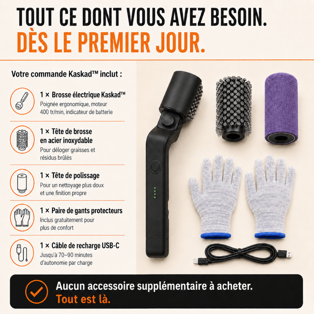 Brosse Électrique pour barbecue Kaskad™ – Nettoyage Rapide et Sans Effort