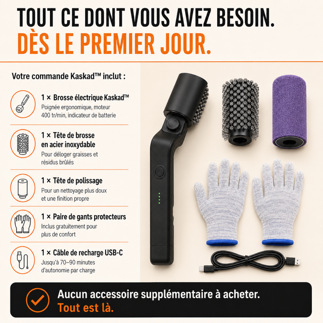 Brosse Électrique pour BBQ Kaskad™ – Nettoyage Rapide et Sans Effort