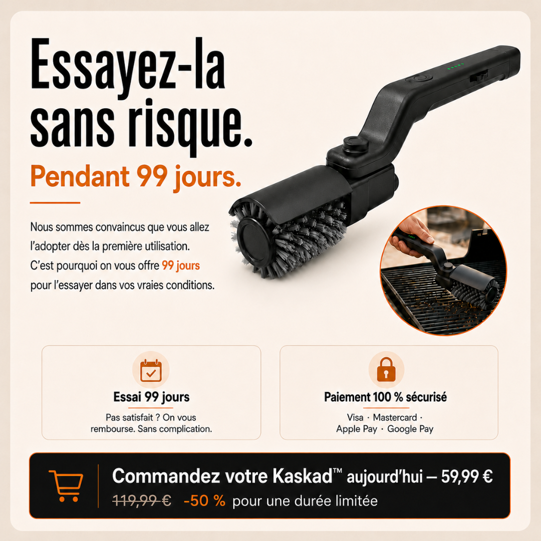 Brosse Électrique pour barbecue Kaskad™ – Nettoyage Rapide et Sans Effort